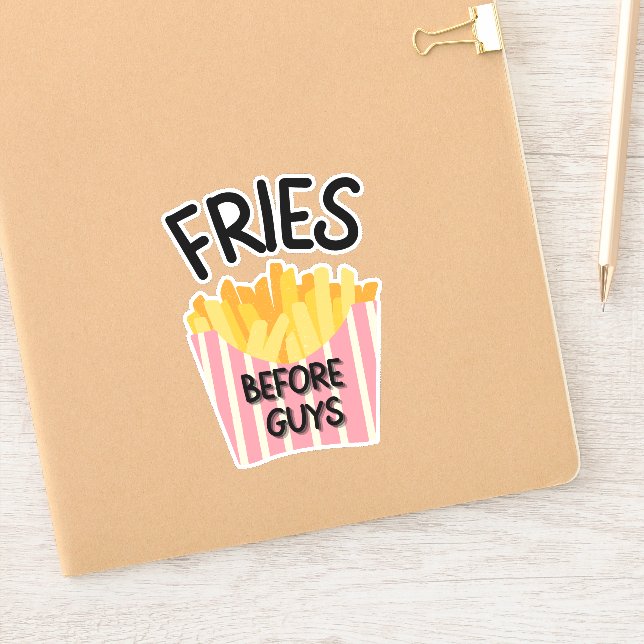 Fries Before Guys Sticker (Notebook)