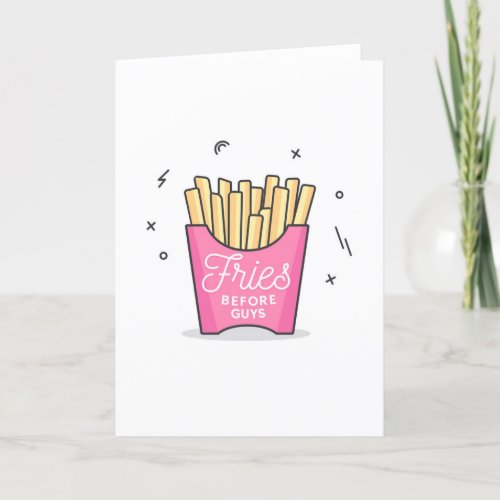 Fries Before Guys Thank You Card