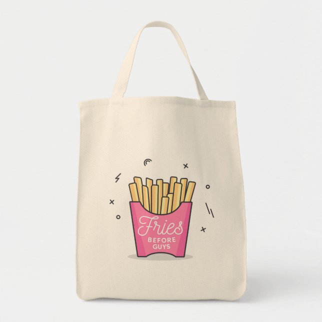 Fries Before Guys Tote Bag (Front)