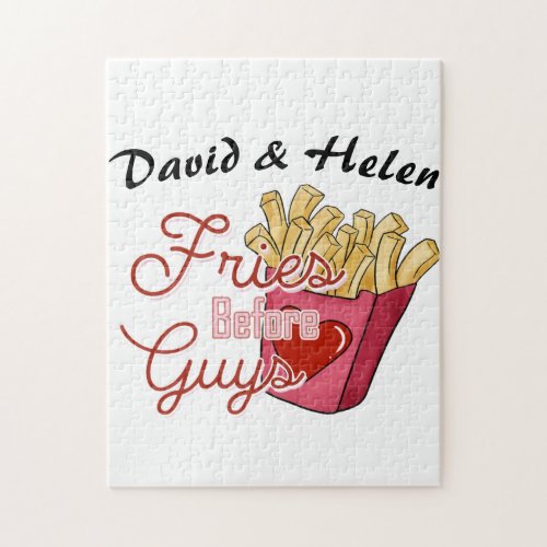 Fries Before Guys Valentines Day Jigsaw Puzzle