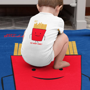 Fries Cartoon Baby Blanket