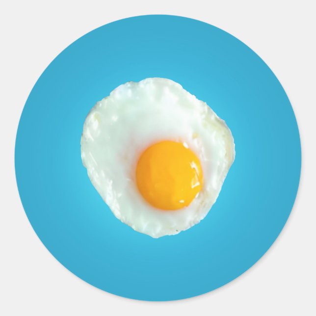 Fries Egg Classic Round Sticker (Front)