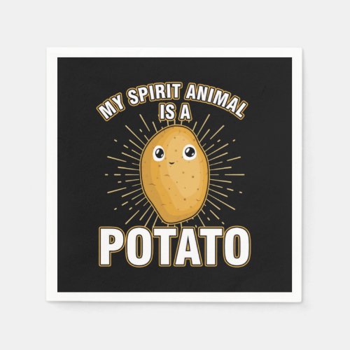 Fries Funny Puns Foodies Food Lovers Gift My Spiri Napkins