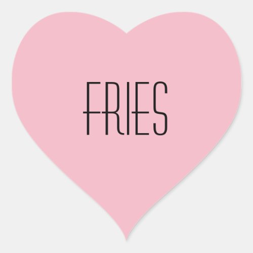 Fries Heart Sticker