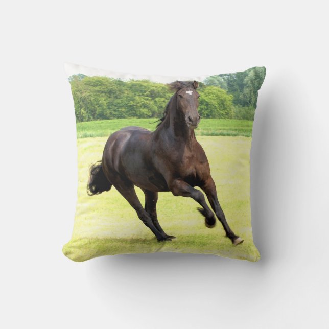friesian-12.jpg throw pillow (Front)