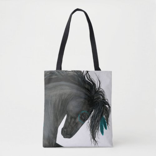 Friesian Black Horse Bag by Bihrle