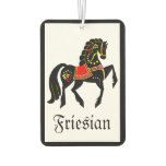 Friesian, black stallion, folk Friesian image Air Freshener