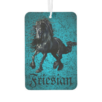 Friesian, black stallion, Frisan/Friesian horse/2 Air Freshener
