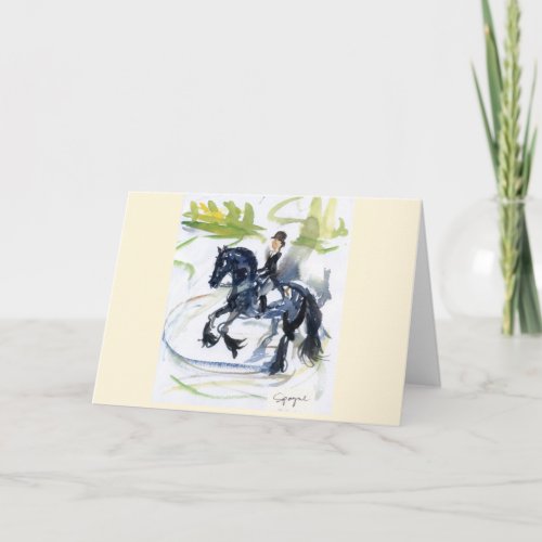 Friesian blank greeting card wenvelope