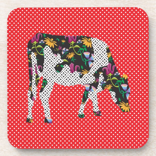 Friesian cow, Friese koe Coaster (Front)