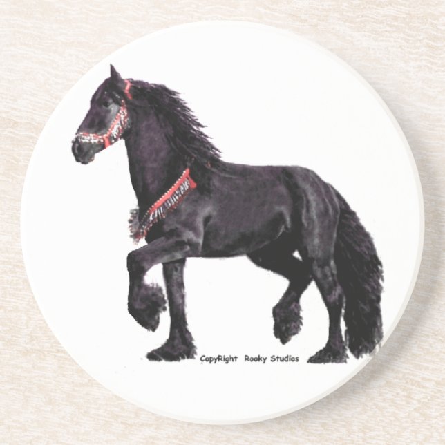 Friesian Dance Drink Coaster (Front)