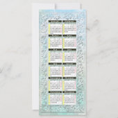 Friesian DIAMOND ~ Calendar Card (Back)