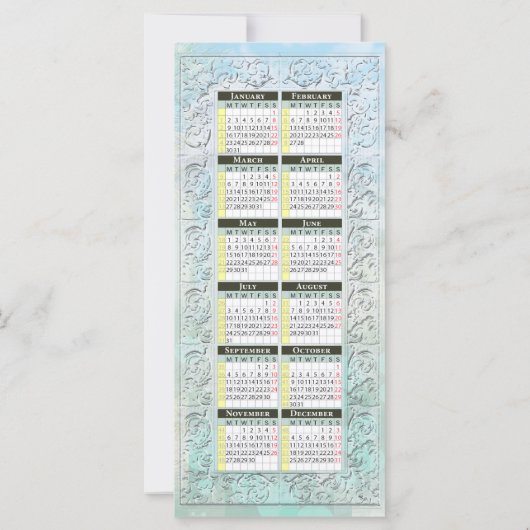 Friesian DIAMOND ~ Calendar Card (Back)