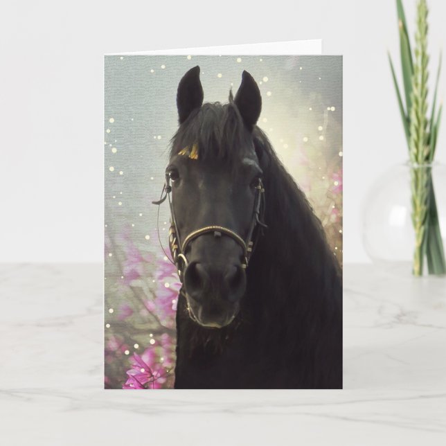 Friesian DIAMOND ~ Greeting Card (Front)