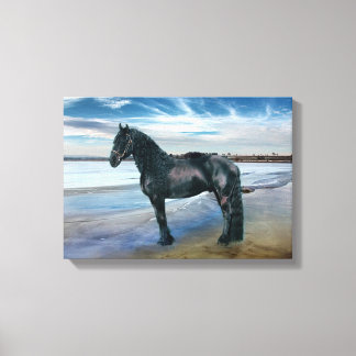 Friesian DIAMOND III - Wrapped Canvas Print
