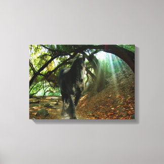Friesian DIAMOND IV - Wrapped Canvas Print