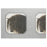 Friesian Draft Horse Silver Gray Fabric