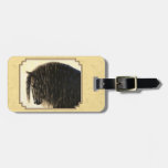Friesian Draft Horse Yellow Luggage Tag