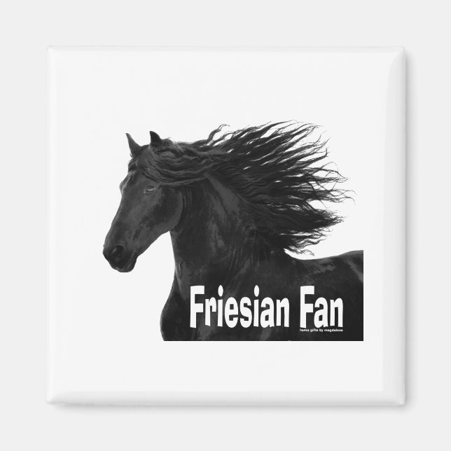 Friesian Fan Magnet (Front)