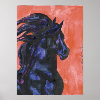 Friesian Fantasy Poster