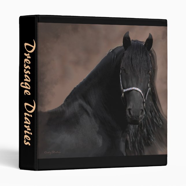 Friesian Flair 3 Ring Binder (Front/Spine)