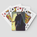 Friesian Glow, Friesian horse, black stallion/mare Poker Cards