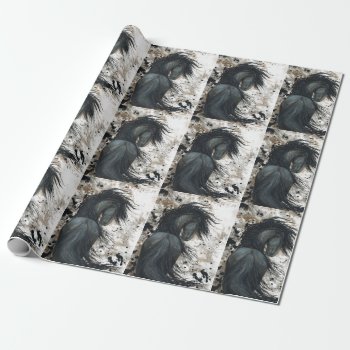 Friesian Horse Bhrle Gift Wrap Wrapping Paper by AmyLynBihrle at Zazzle