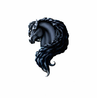 Friesian horse, black beuaty stallion cutout
