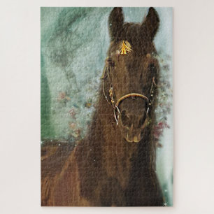 Friesian Horse Black Horse - Puzzle