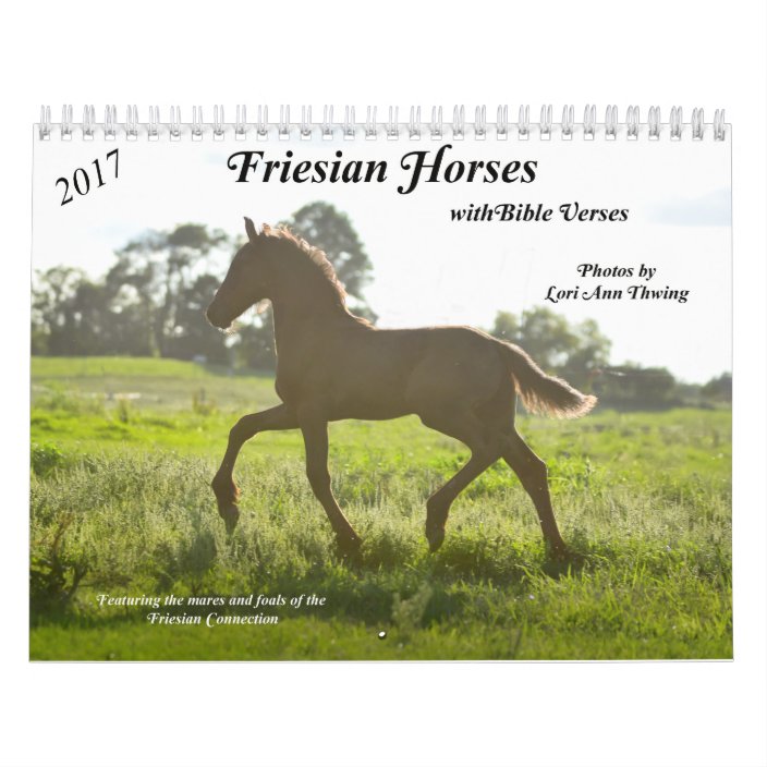 Friesian Horse Calendar With Bible Verses Zazzle Com bible verses horse calendar 2021
