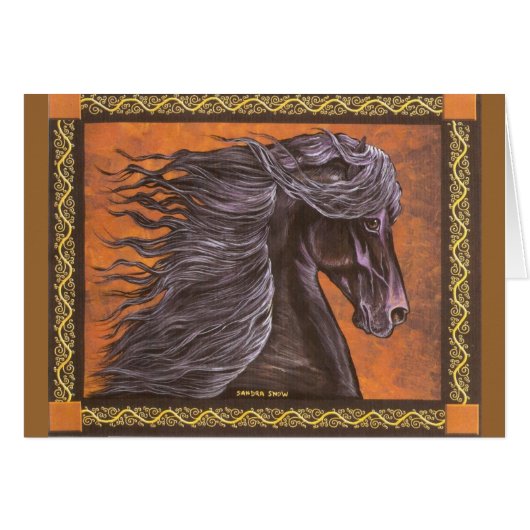 Friesian Horse Cards (Front Horizontal)