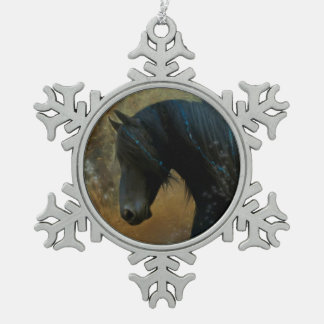 Friesian Horse Christmas Ornament