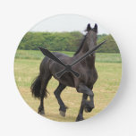 Friesian Horse Clock