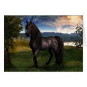 Friesian Horse Custom Art (Front Horizontal)