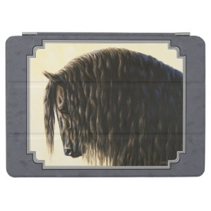 Friesian Horse Dark Slate Gray iPad Air Cover