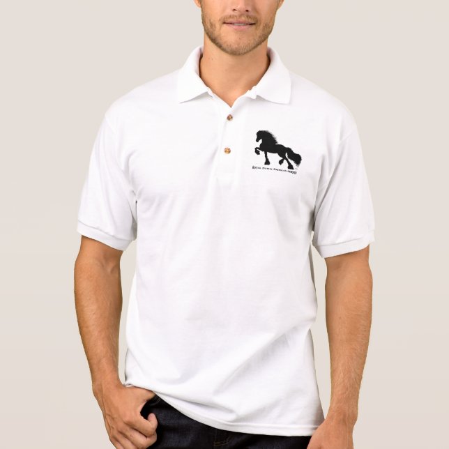 Friesian Horse / Fries Paard Polo Shirt (Front)