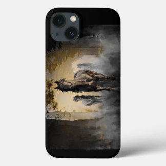 Friesian Horse Hallo iPhone 13 Case
