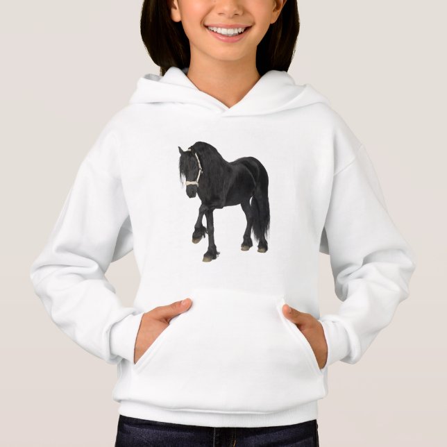 Friesian Horse  Hoodie (Front)