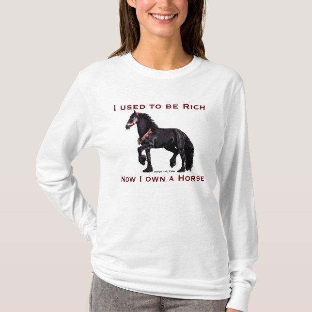 Friesian Horse Humor shirts (Front)