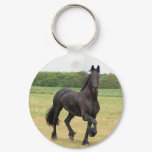 Friesian Horse Keychain