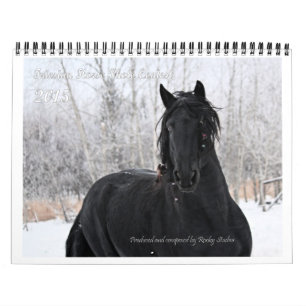 Friesian Horse Photo standard size Calendar