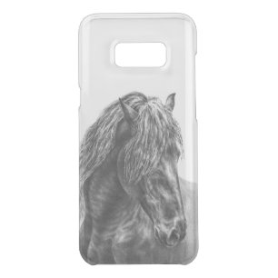Friesian Horse Portrait Wavy Mane Uncommon Samsung Galaxy S8+ Case