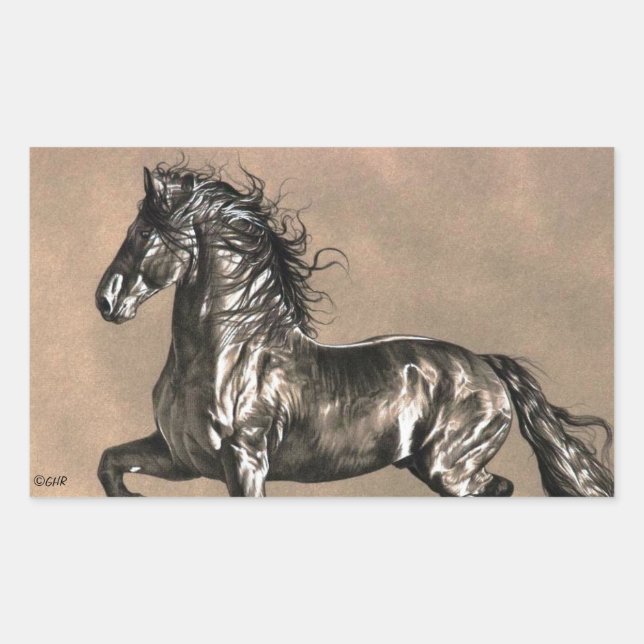 Friesian Horse Stickers (Front)