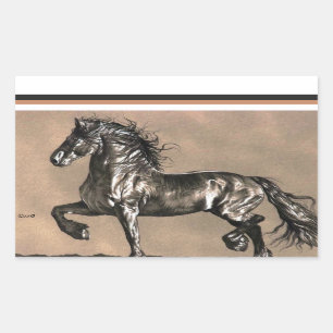 Friesian Horse Stickers