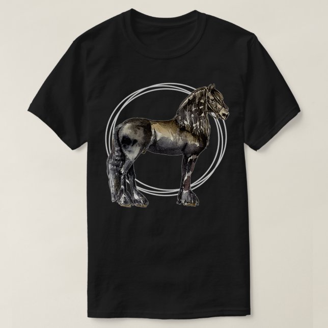 Friesian horse  T-Shirt (Design Front)