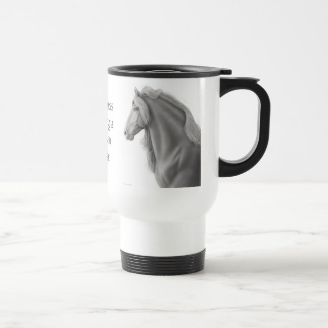 Friesian Horse Travel Mug (Right)