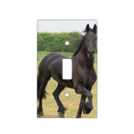 Friesian Horses Light Switch Cover