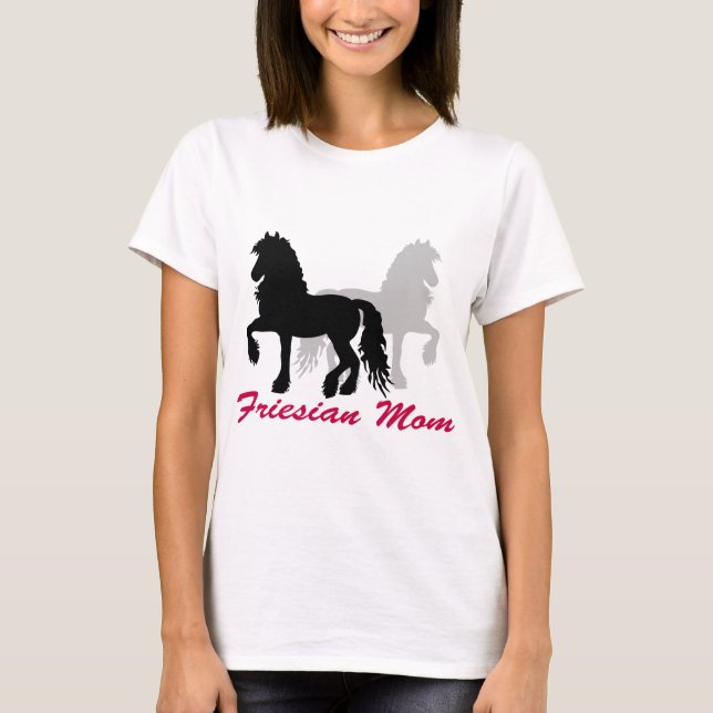 Friesian Mom T-Shirt (Front)