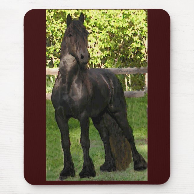 Friesian Painted Mousepad (Front)