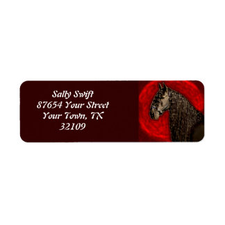 Friesian Portrait Label